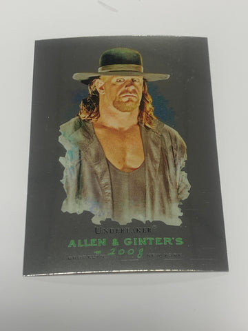 Undertaker 2008 WWE Topps Heritage Chrome Allen & Ginter Insert Card #6