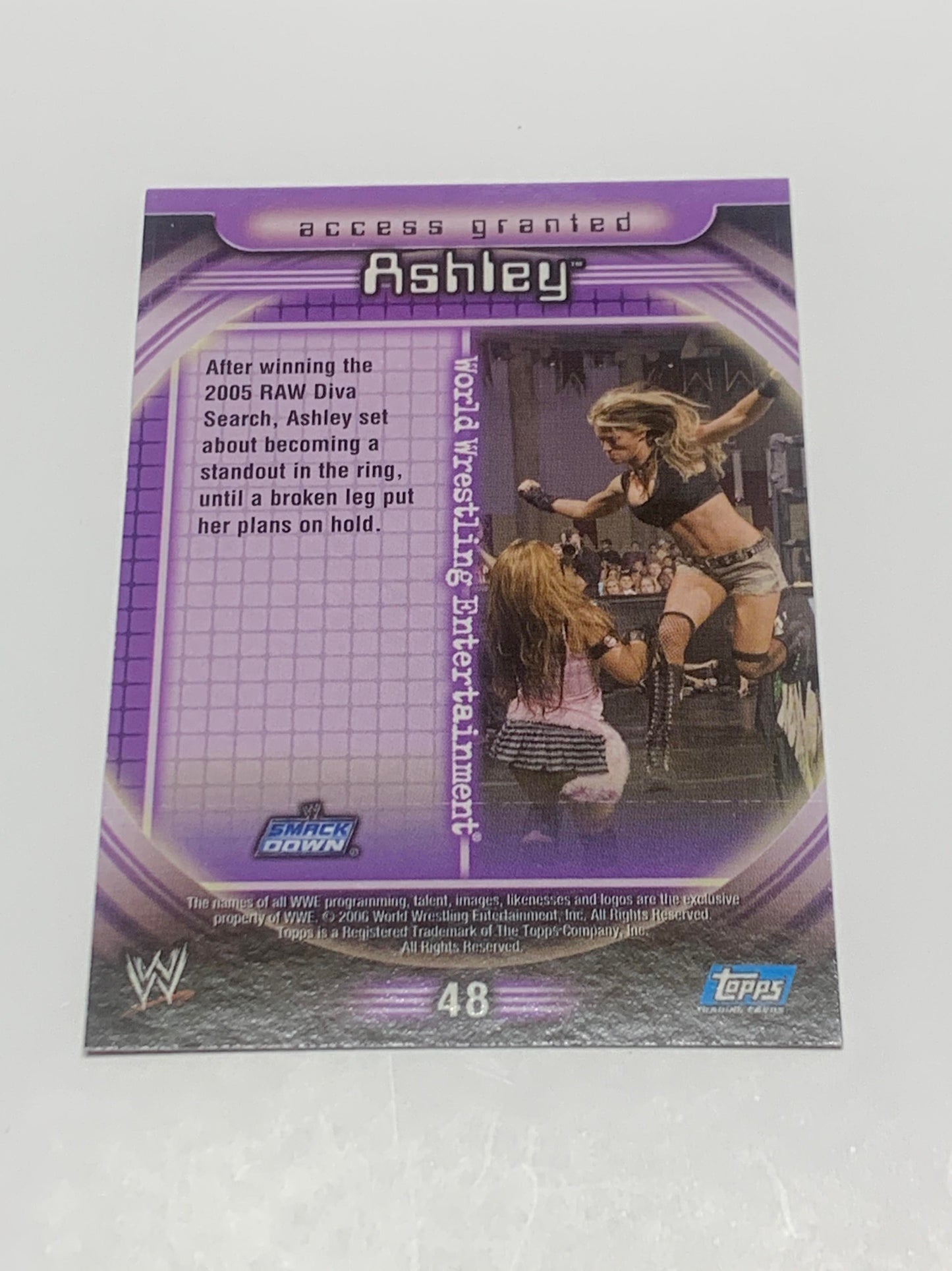 Ashley 2006 WWE Topps Card #48