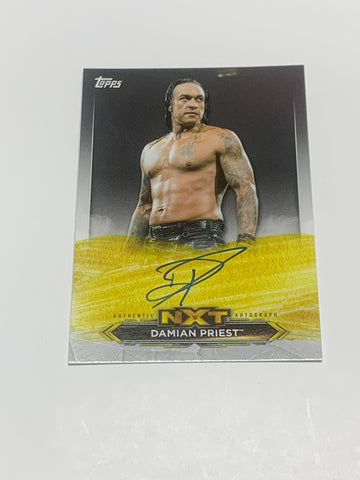 Damian Priest 2020 Topps WWE NXT Autographed Card #A-DP