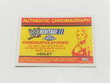 Ashley 2006 WWE Topps Chrome Heritage Signed Autographed Card