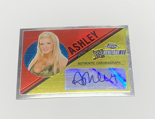 Ashley 2006 WWE Topps Chrome Heritage II Signed Card