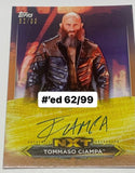 Tommaso Ciampa 2020 WWE NXT Autographed Card #’ed 62/99