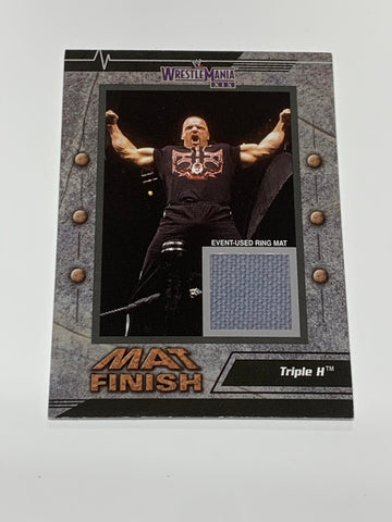 Triple H 2010 WWE Fleer Elimination Chamber Authentic Event Used Canvas Piece Card