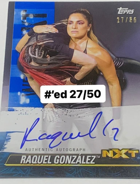 Raquel Gonzalez 2020 Topps WWE NXT Autographed Card #/50