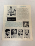 WWWF MSG Official Program from March 9th 1970