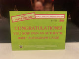Pat Patterson 2015 WWE Topps SIGNED Auto Card #8/10