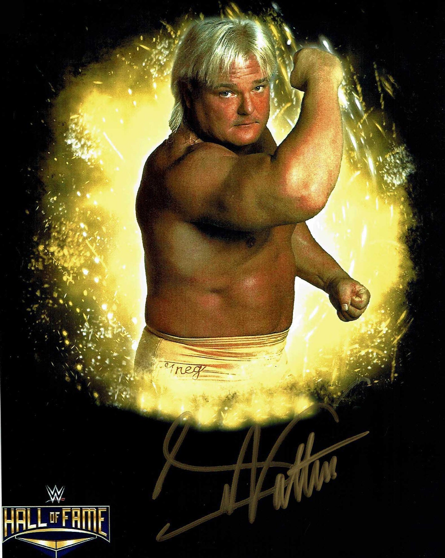 Greg Valentine Pose 8 Signed Photo COA