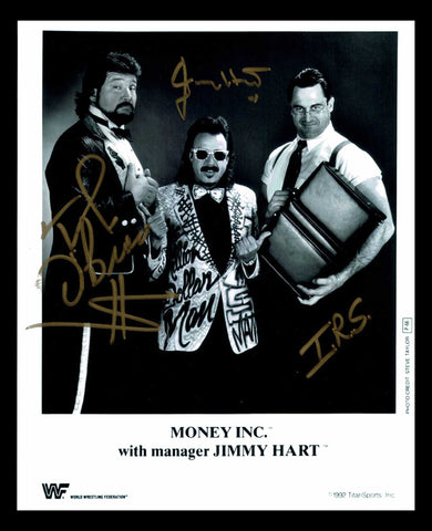 Money Inc (Ted Dibiase IRS Jimmy Hart) Pose 2 Signed Photo COA