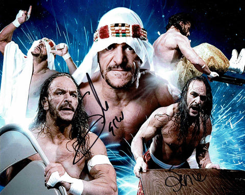 Sabu & Super Genie Dual Signed Pose 3 Photo COA