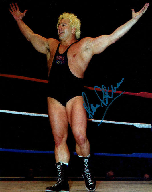 Ken Patera Pose 3 (Blue Ink) Signed Photo COA