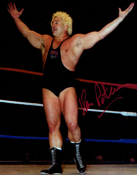 Ken Patera Pose 3 (Red Ink) Signed Photo COA