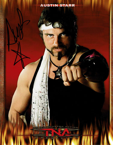 Austin Starr (Aries) Official TNA Promo Pose 2 Signed Photo