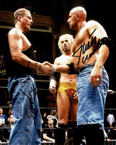 The Sandman & Justin Credible Dual Signed Photo COA