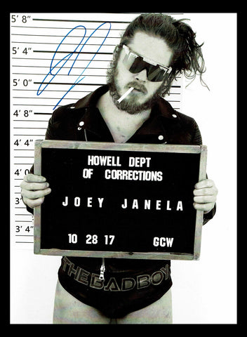 Joey Janela Pose 1 AEW Signed Photo COA