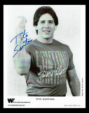 Tito Santana Signed Photo Pose 5
