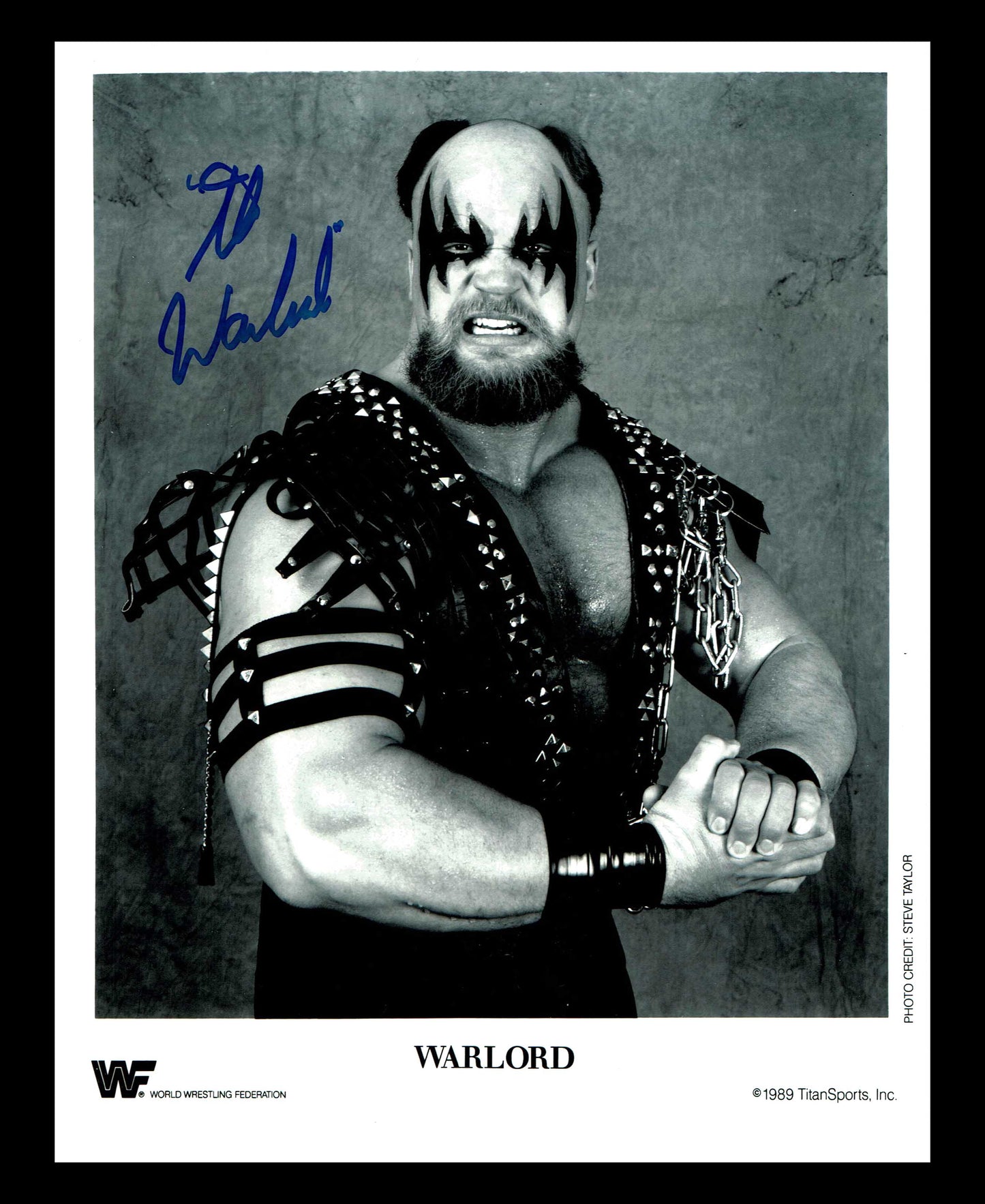 Warlord Pose 4 Signed Photo COA