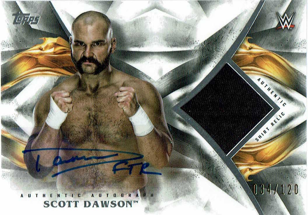 2019 Topps WWE Undisputed Scott Dawson Signed Relic #/120