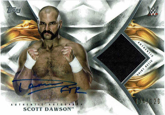 2019 Topps WWE Undisputed Scott Dawson Signed Relic #/120