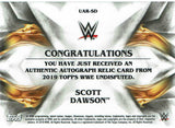 2019 Topps WWE Undisputed Scott Dawson Signed Relic #34/120