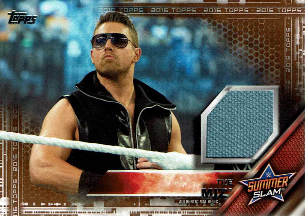 2016 WWE Topps The Miz Summerslam Bronze Relic #7/50