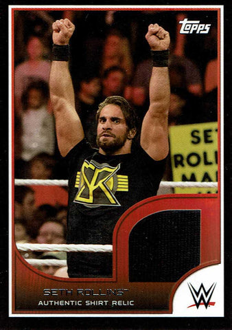 2016 Seth Rollins Topps WWE Road to Wrestlemania Shirt Relic #/350