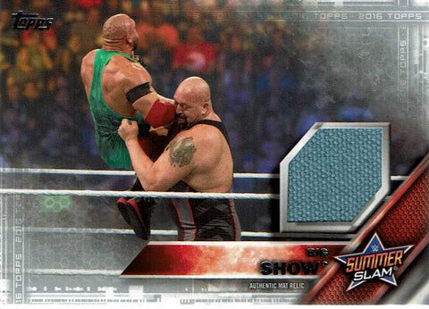 WWE Big Show 2016 Topps Event Used SummerSlam Mat Relic Silver #19/25