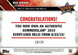 WWE Big Show 2016 Topps Event Used SummerSlam Mat Relic Silver #19/25