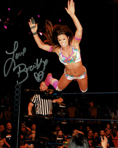 Miss Tessmacher Brooke Adams Pose 2 (Silver Ink) Signed Photo COA