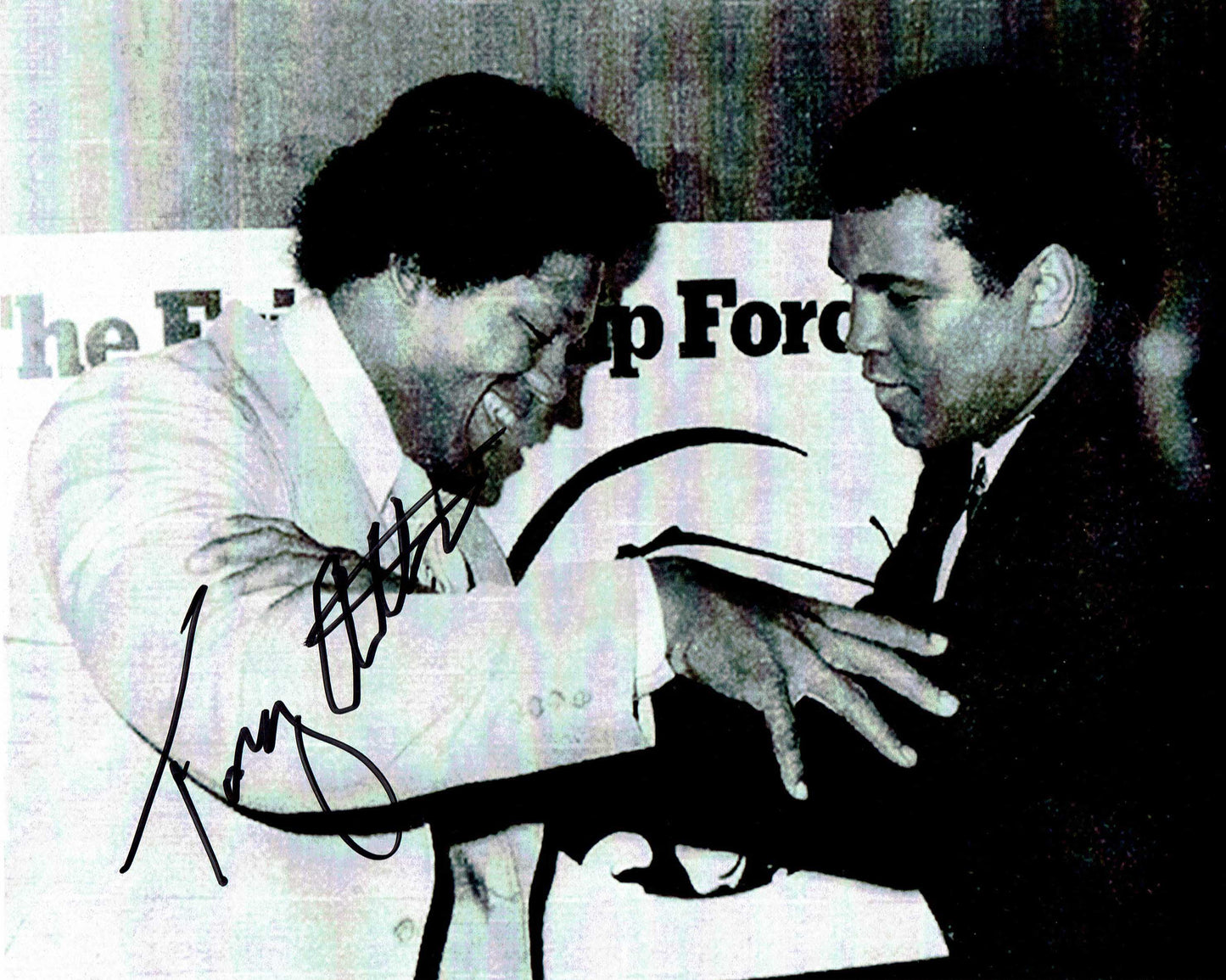 "Mr. USA" Tony Atlas Pose 6 (with Ali) Signed Photo