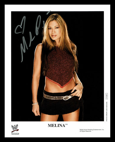 Melina Official WWE Promo 2005 Photo Signed COA