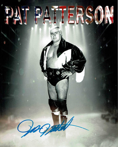 Pat Patterson Pose 3 (Blue Ink) Signed Photo COA