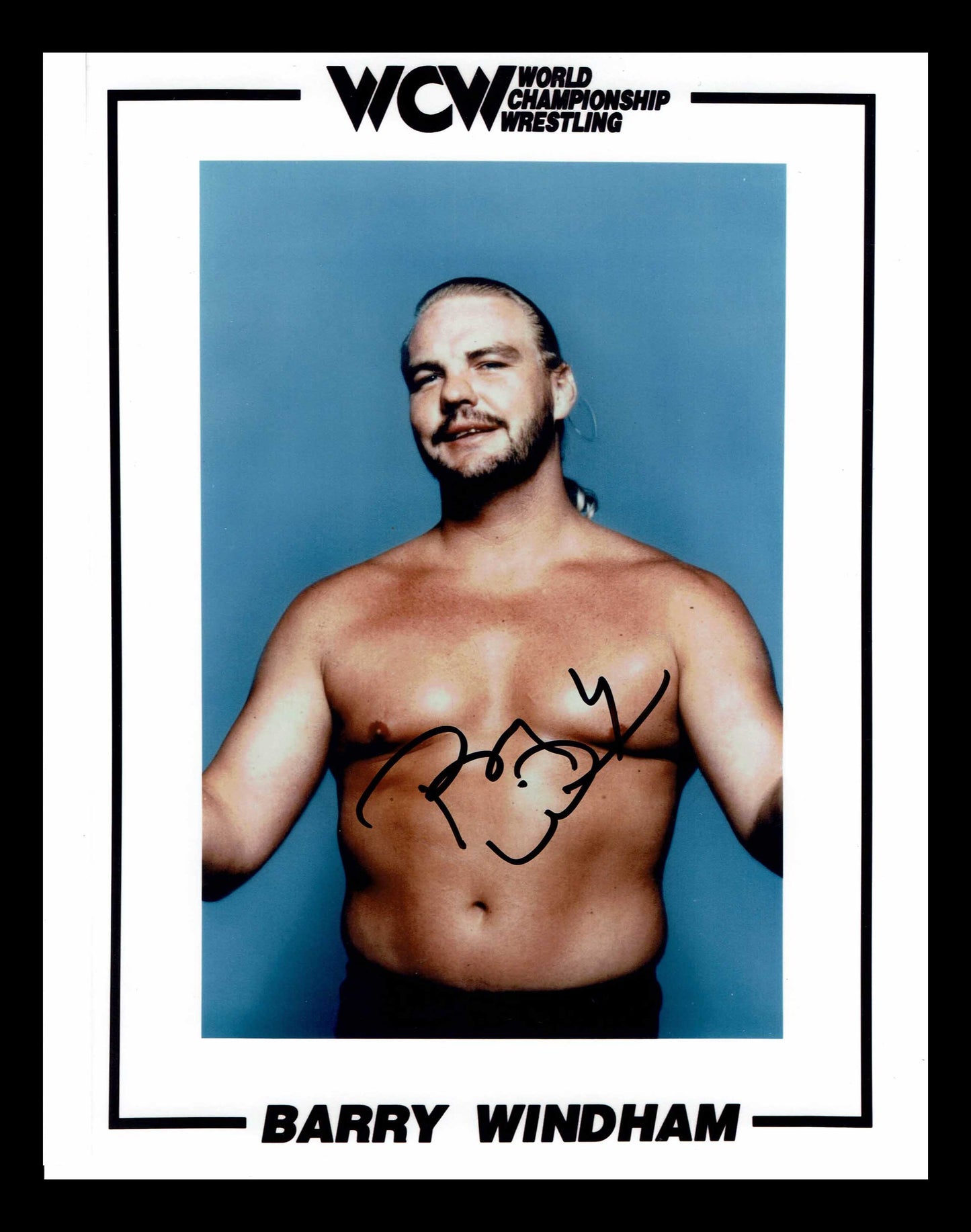 Barry Windham Pose 7 Signed Photo COA