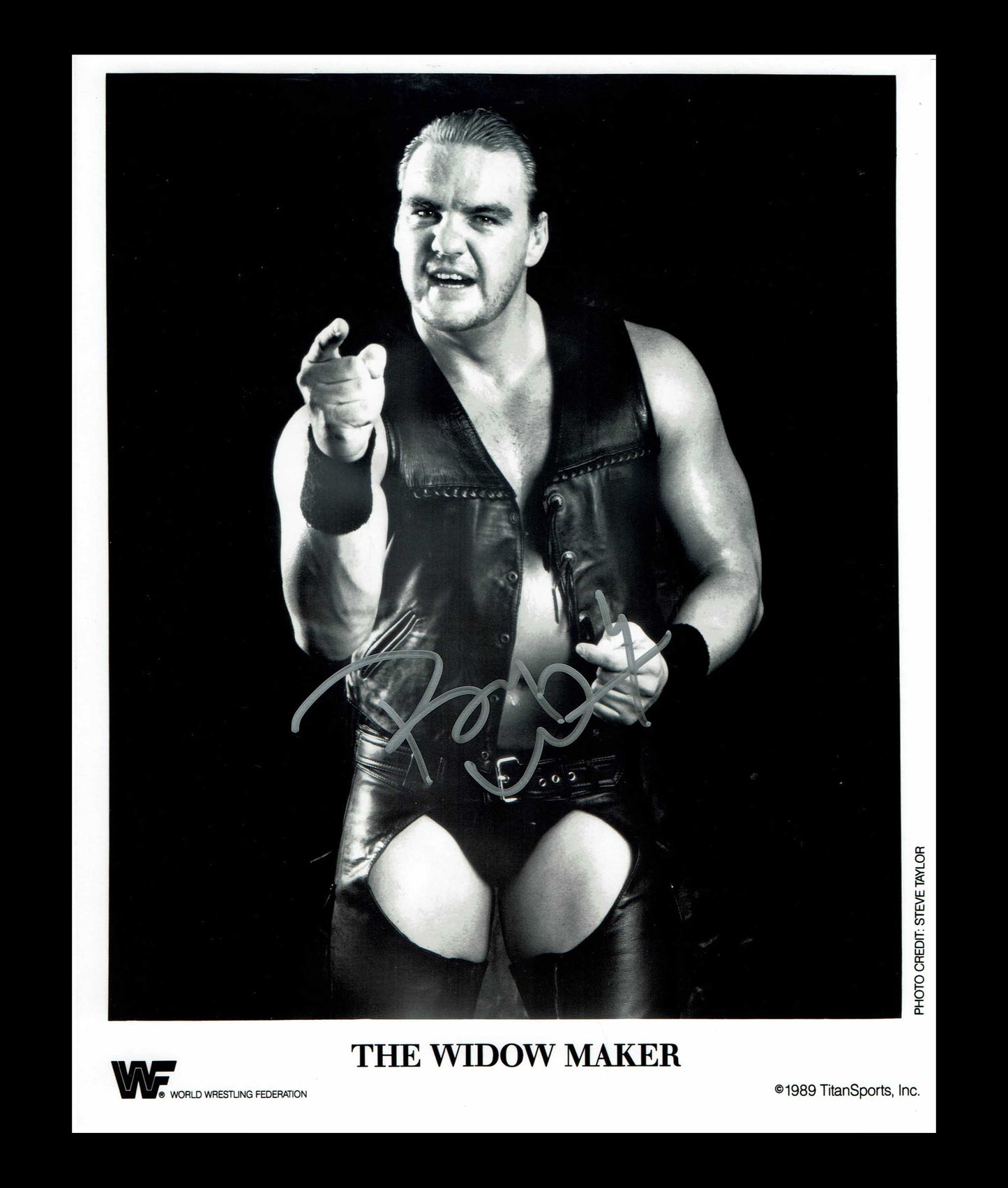 Barry Windham Pose 1 (Silver Ink) Signed Photo COA