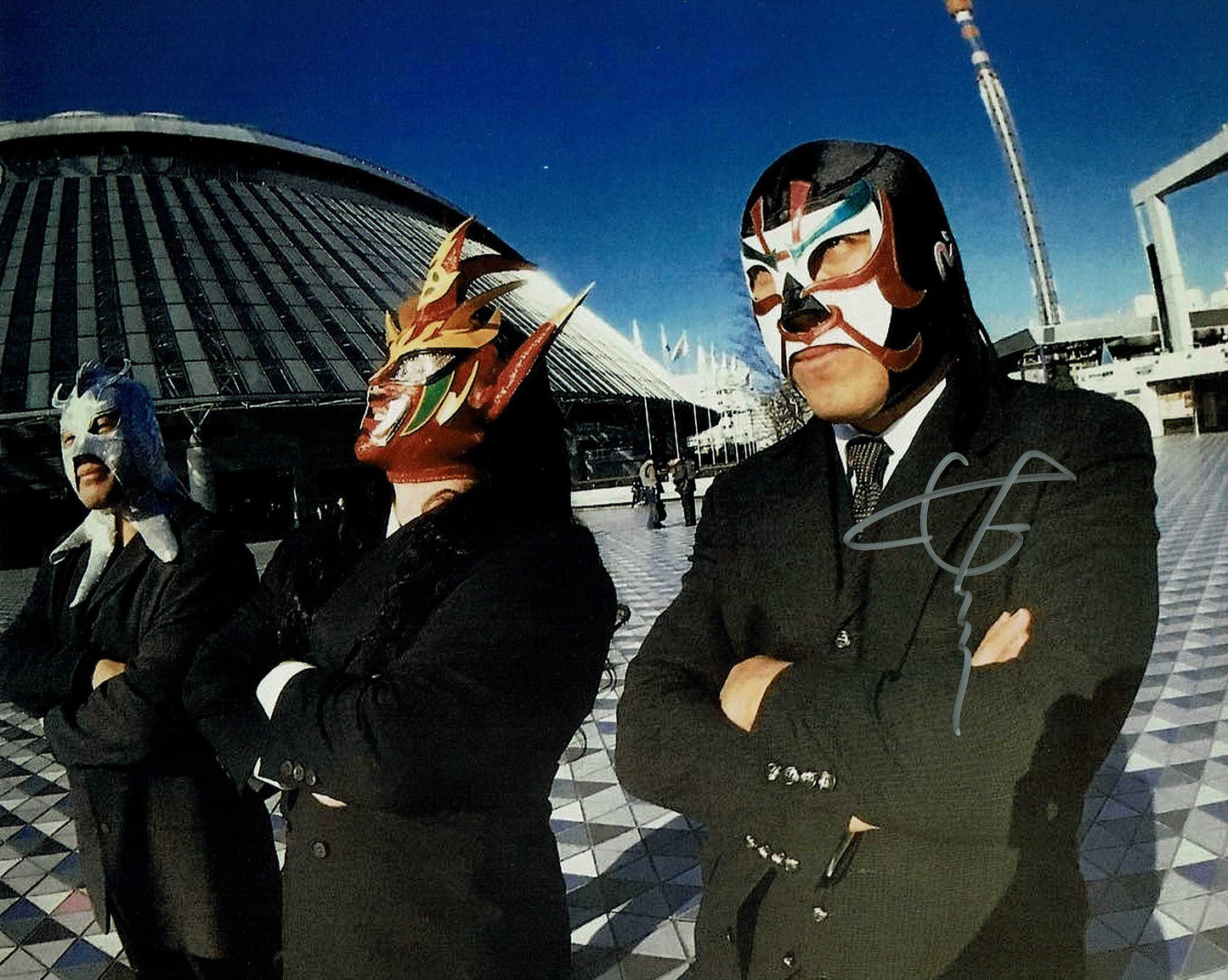 The Great Sasuke Pose 1 Signed Photo COA
