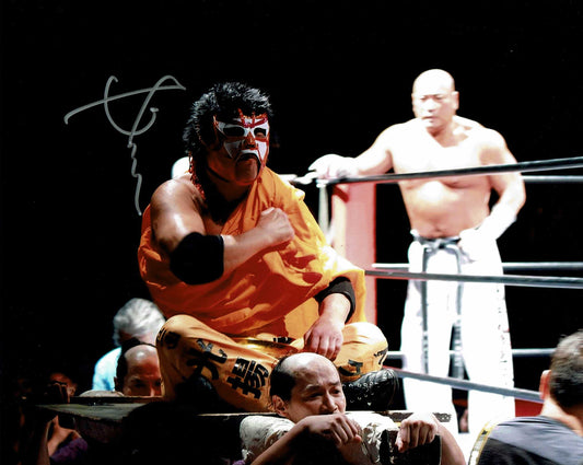 The Great Sasuke Pose 12 Signed Photo (COA)