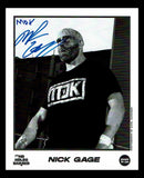 Nick Gage Pose 1 Signed ICW Photo COA
