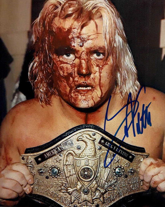 Greg “The Hammer” Valentine Signed 8x10 Color Photo (Comes w/COA)