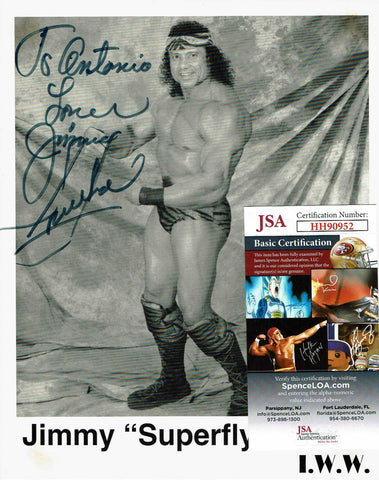 Jimmy Snuka (Personalized) Signed Photo JSA COA