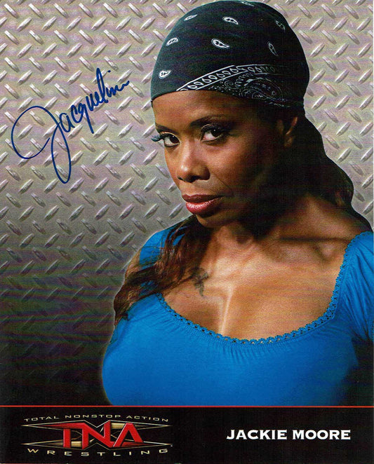 Jackie Moore (Jacqueline) Official TNA Promo Signed Photo COA
