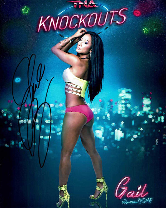 Gail Kim Pose 1 Signed Photo COA