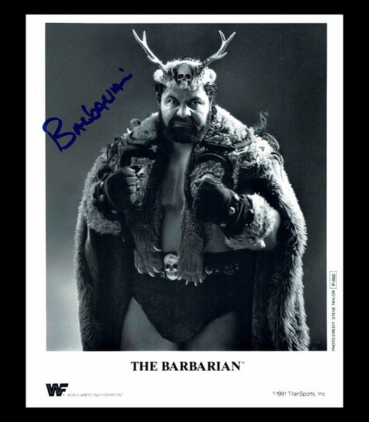 The Barbarian Pose 2 Signed Photo COA