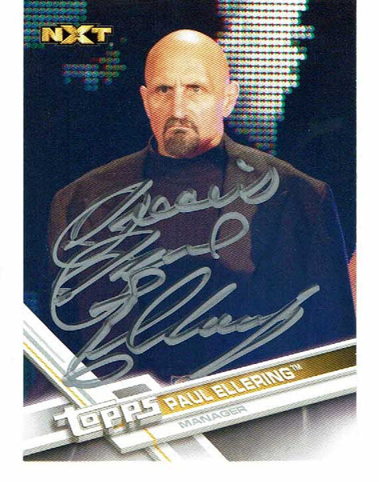 Paul Ellering Signed 2017 WWE Topps NXT Card COA