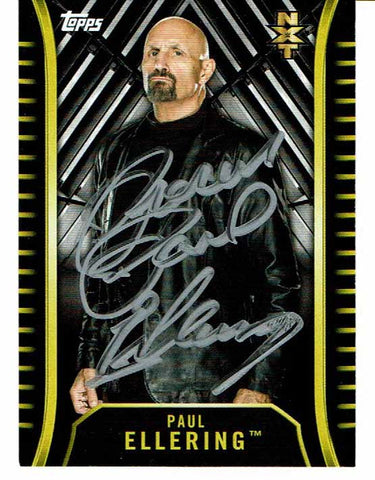 Paul Ellering Signed 2018 WWE NXT Card COA