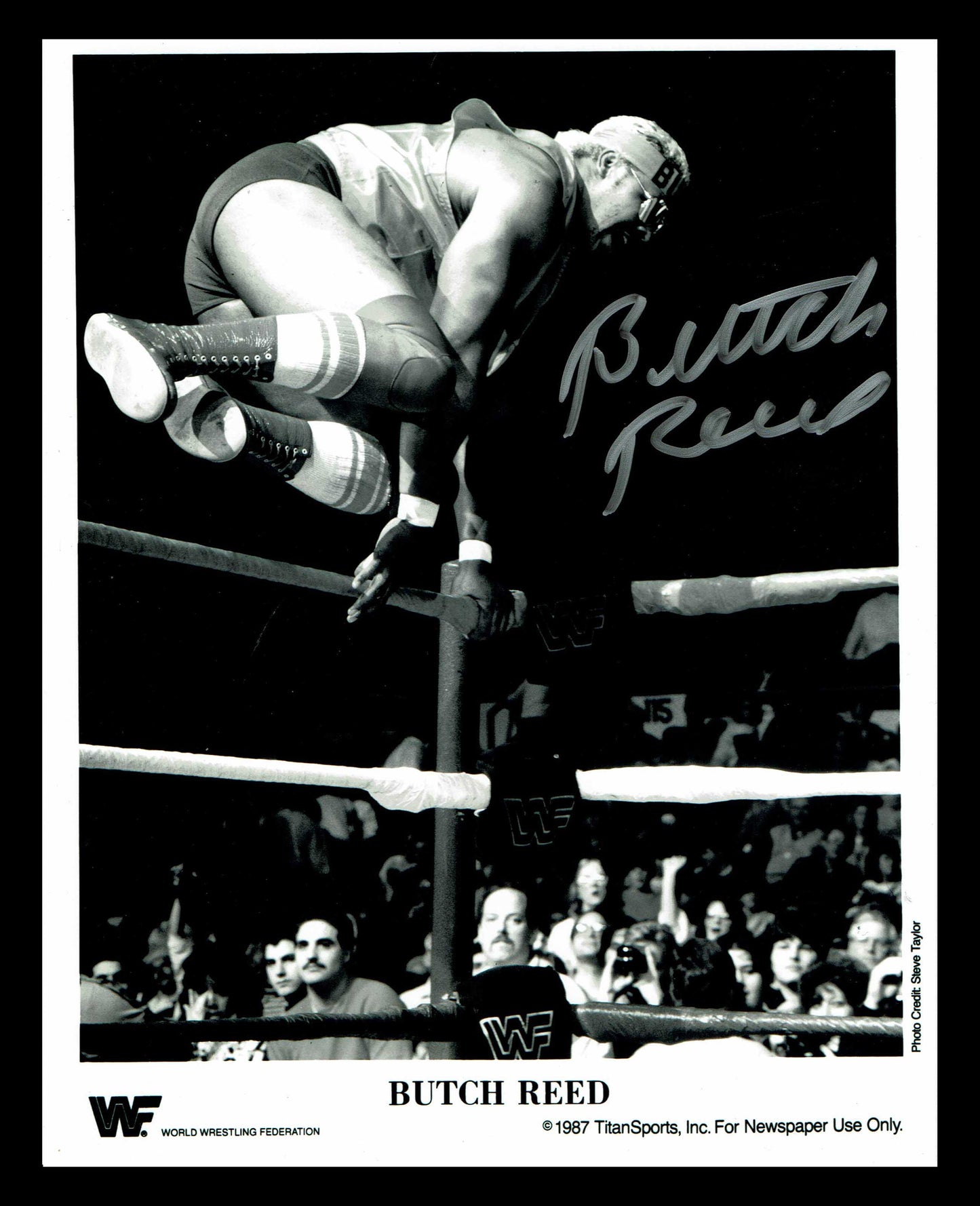 Butch Reed Signed Photo COA