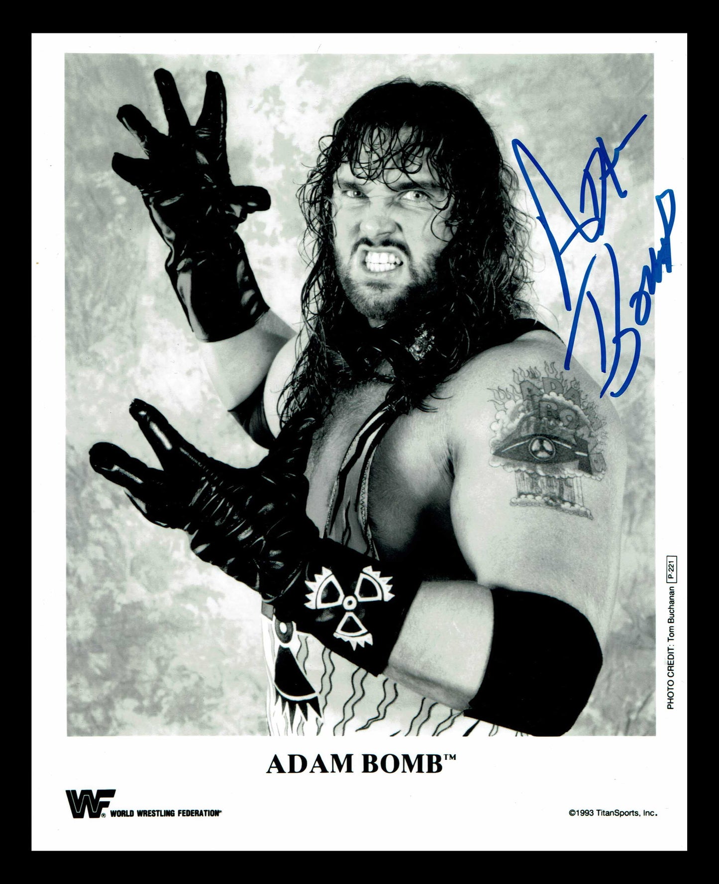 Adam Bomb Pose 2 Signed Photo COA