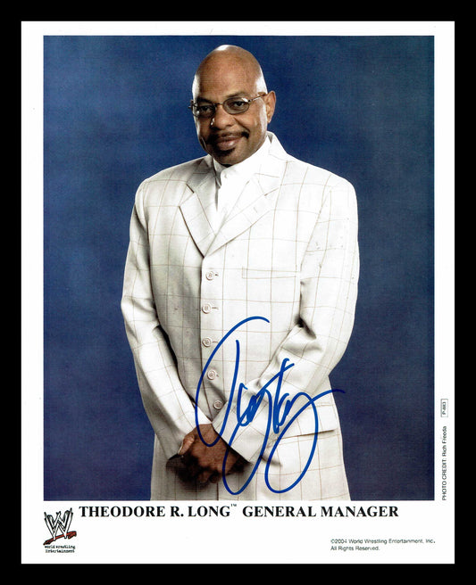 Teddy Long Signed Photo COA