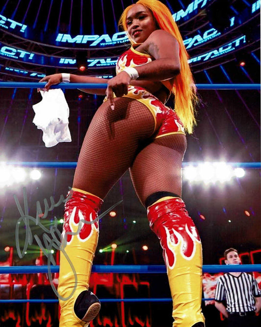 Kiera Hogan Pose 5 Signed Photo COA