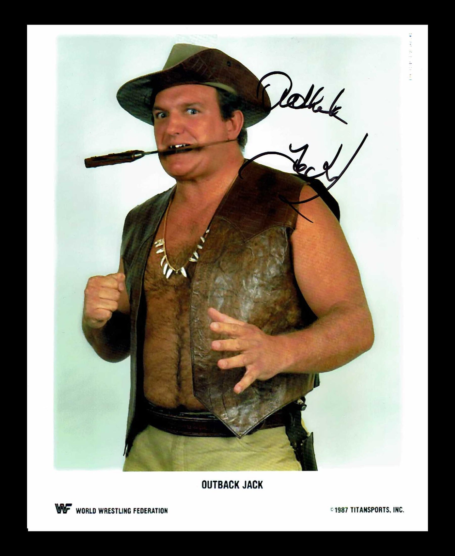 Outback Jack Pose 1 Signed Photo COA