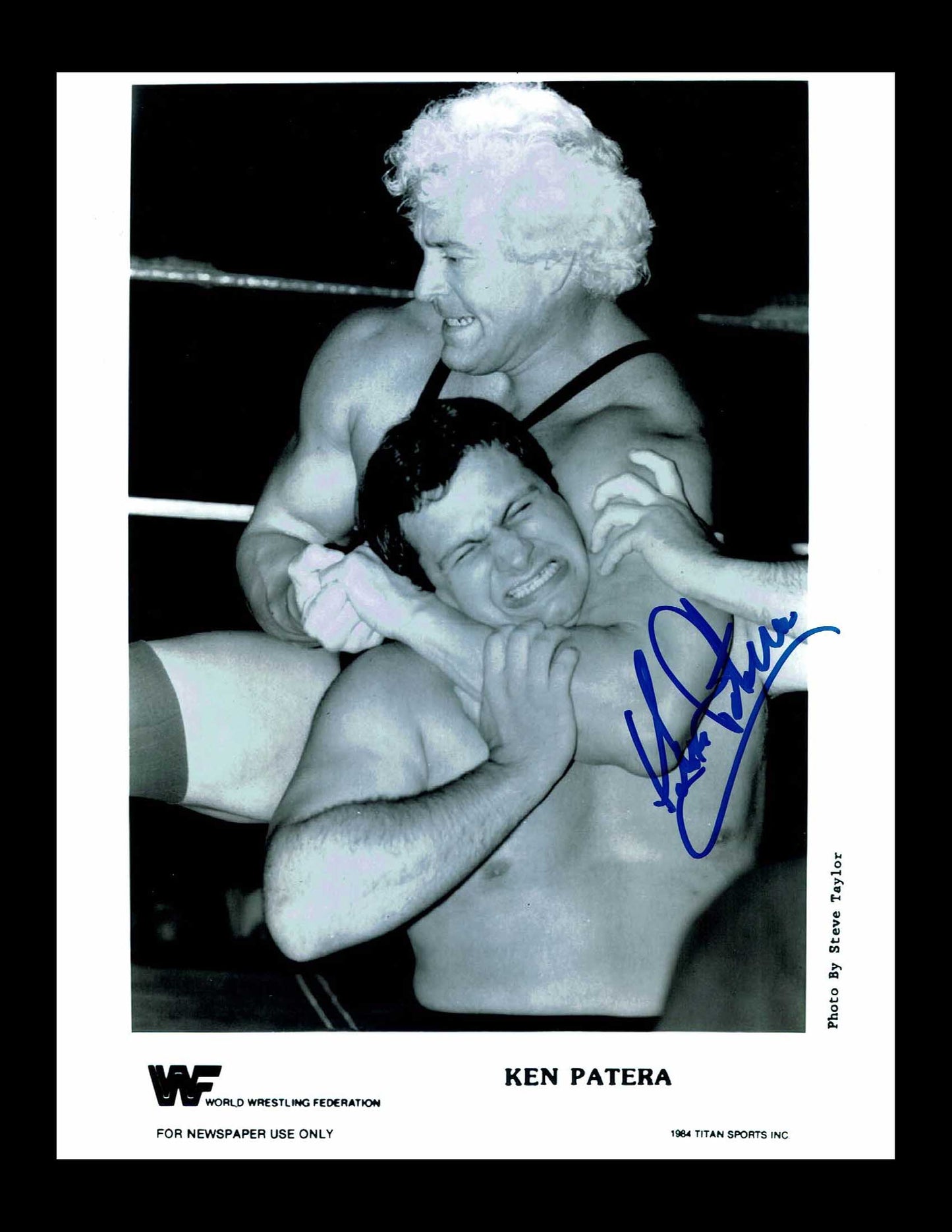 Ken Patera Pose 7 Signed Photo COA