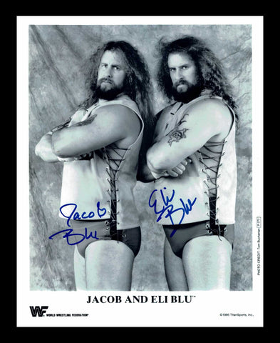 The Harris Brothers (Jacob & Eli Blu) Pose 1 Dual Signed Photo COA